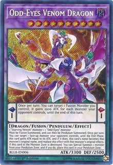 Odd-Eyes Venom Dragon [BLLR-EN006] Secret Rare | Exor Games Truro