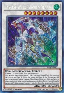 Crystal Wing Synchro Dragon [BLLR-EN062] Secret Rare | Exor Games Truro