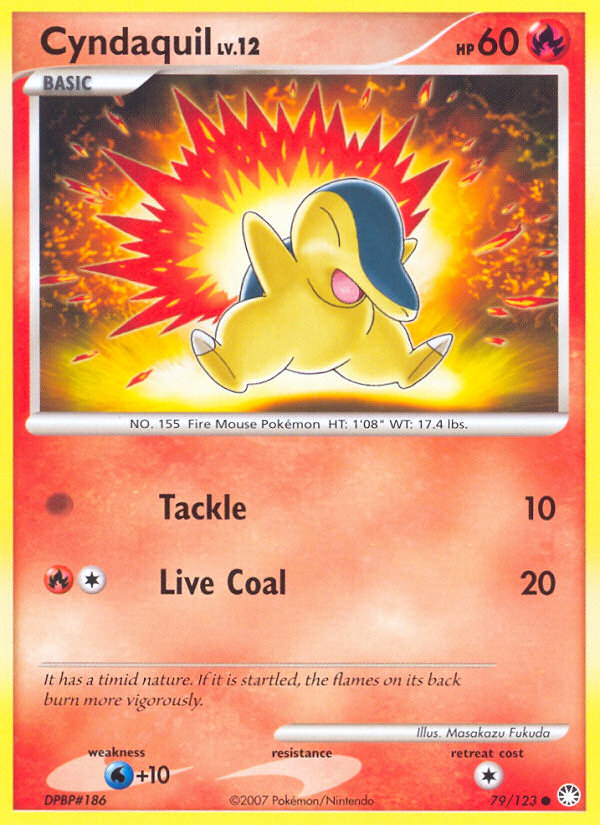 Cyndaquil (79/123) [Diamond & Pearl: Mysterious Treasures] | Exor Games Truro