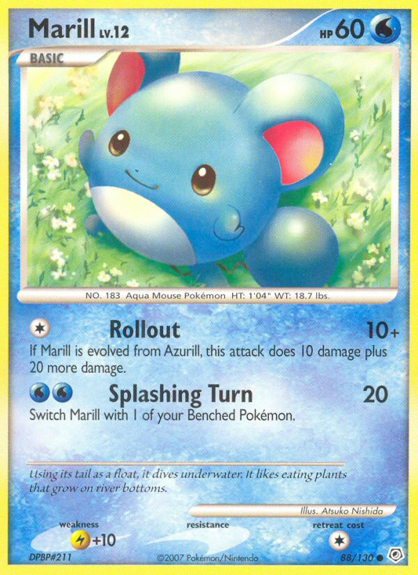 Marill (88/130) [Diamond & Pearl: Base Set] | Exor Games Truro