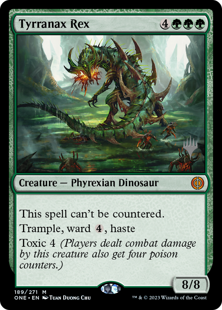 Tyrranax Rex (Promo Pack) [Phyrexia: All Will Be One Promos] | Exor Games Truro