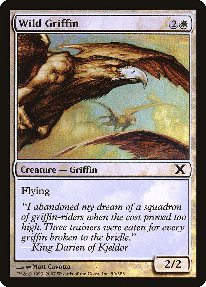 Wild Griffin (Premium Foil) [Tenth Edition] | Exor Games Truro