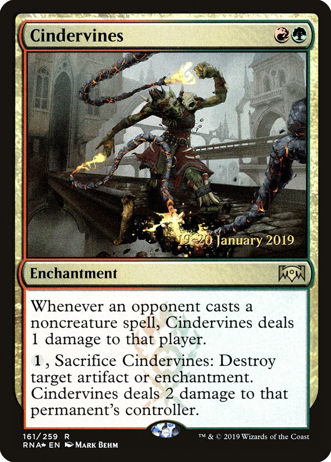 Cindervines [Ravnica Allegiance Prerelease Promos] | Exor Games Truro