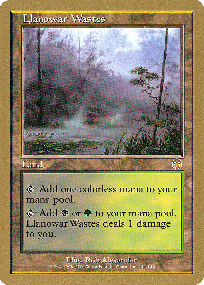 Llanowar Wastes (Jan Tomcani) [World Championship Decks 2001] | Exor Games Truro