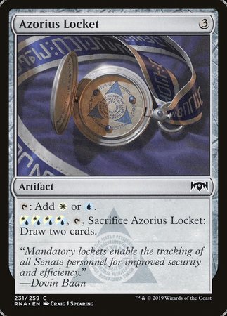 Azorius Locket [Ravnica Allegiance] | Exor Games Truro