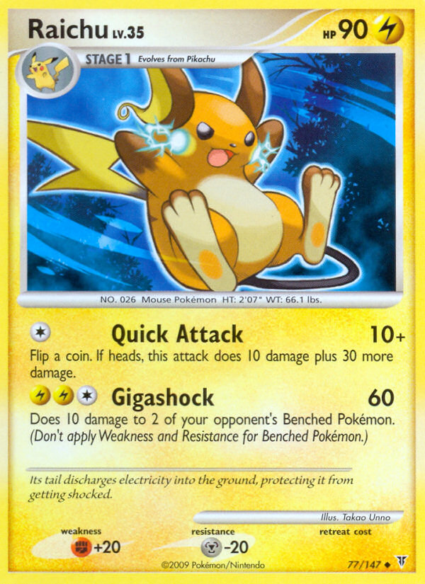 Raichu (77/147) [Platinum: Supreme Victors] | Exor Games Truro