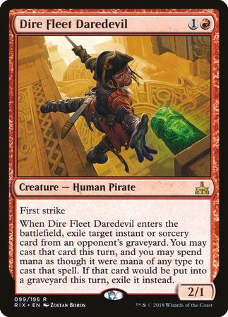 Dire Fleet Daredevil [Rivals of Ixalan] | Exor Games Truro