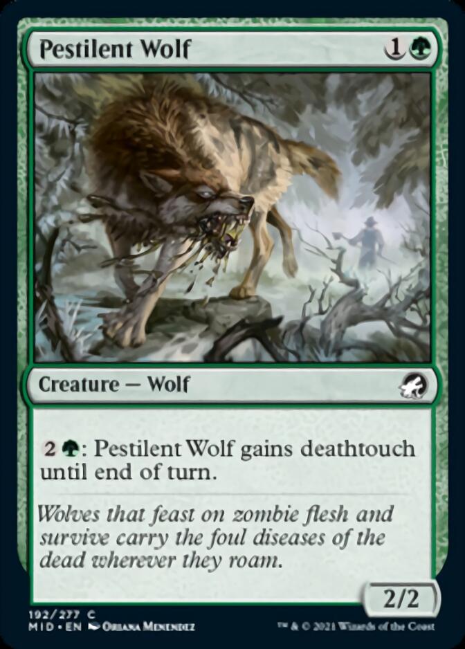 Pestilent Wolf [Innistrad: Midnight Hunt] | Exor Games Truro