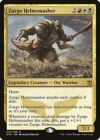 Zurgo Helmsmasher [Khans of Tarkir] | Exor Games Truro