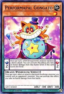 Performapal Gongato [MP17-EN059] Common | Exor Games Truro