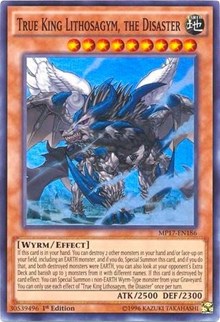 True King Lithosagym, the Disaster [MP17-EN186] Super Rare | Exor Games Truro