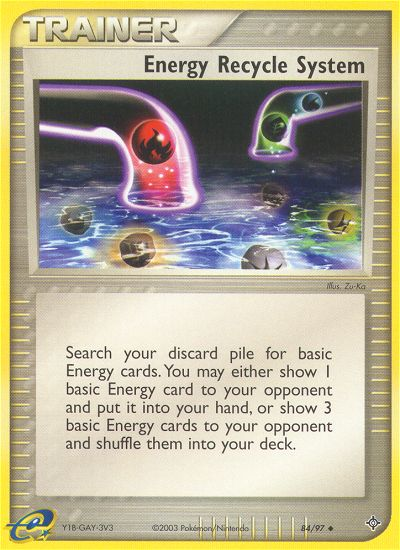Energy Recycle System (84/97) [EX: Dragon] | Exor Games Truro