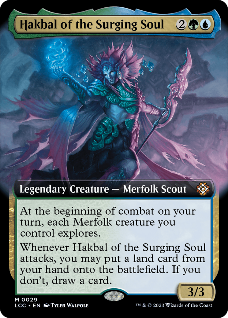 Hakbal of the Surging Soul (Extended Art) [The Lost Caverns of Ixalan Commander] | Exor Games Truro