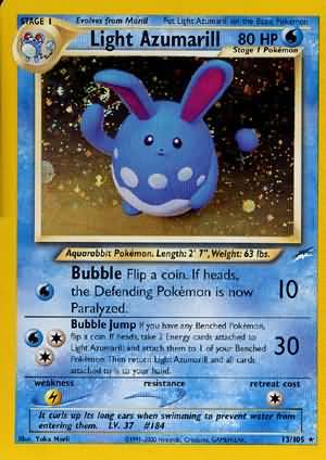 Light Azumarill (13/105) [Neo Destiny Unlimited] | Exor Games Truro