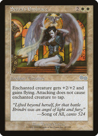 Serra's Embrace [Urza's Saga] | Exor Games Truro