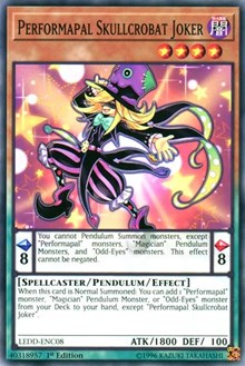 Performapal Skullcrobat Joker [LEDD-ENC08] Common | Exor Games Truro