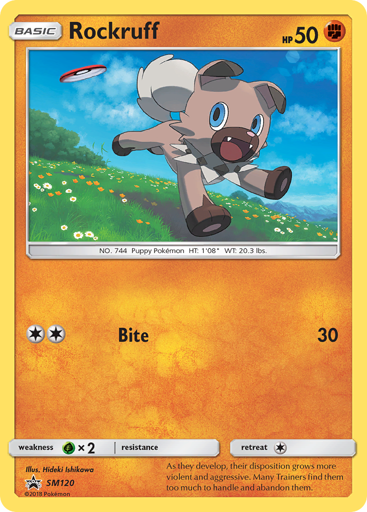 Rockruff (SM120) [Sun & Moon: Black Star Promos] | Exor Games Truro