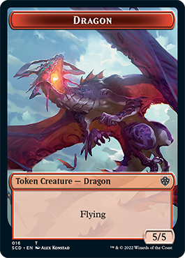 Dragon // Dragon Double-Sided Token [Starter Commander Decks] | Exor Games Truro