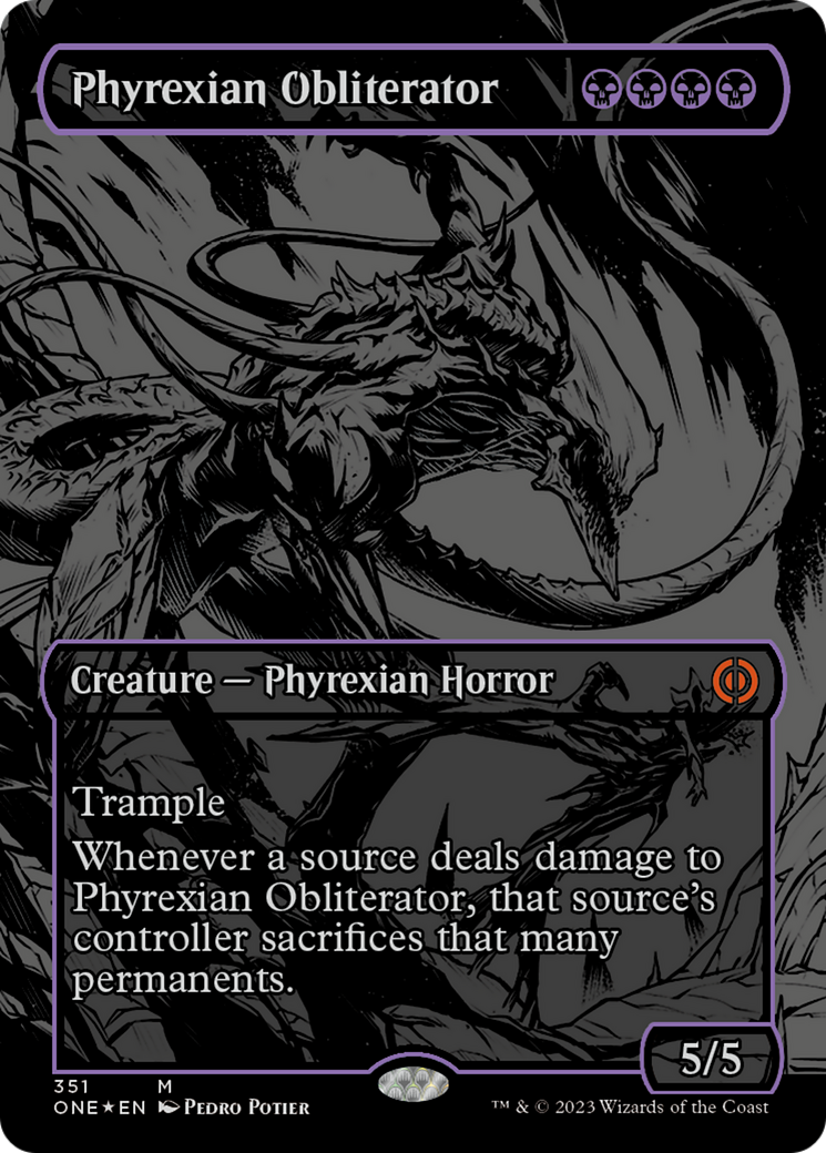 Phyrexian Obliterator (Oil Slick Raised Foil) [Phyrexia: All Will Be One] | Exor Games Truro