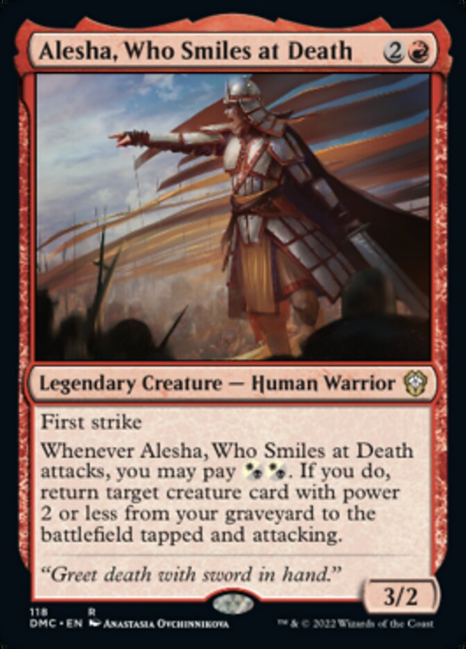Alesha, Who Smiles at Death [Dominaria United Commander] | Exor Games Truro