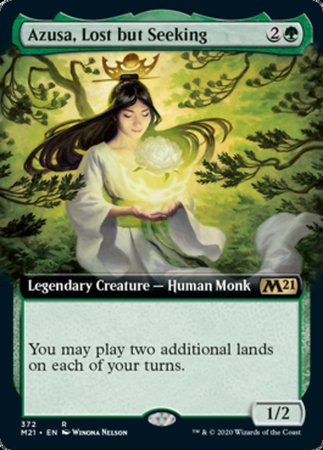 Azusa, Lost but Seeking (Extended Art) [Core Set 2021] | Exor Games Truro