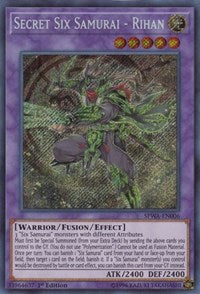 Secret Six Samurai - Rihan [SPWA-EN006] Secret Rare | Exor Games Truro