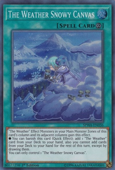 The Weather Snowy Canvas [SPWA-EN036] Super Rare | Exor Games Truro