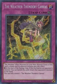 The Weather Thundery Canvas [SPWA-EN040] Secret Rare | Exor Games Truro