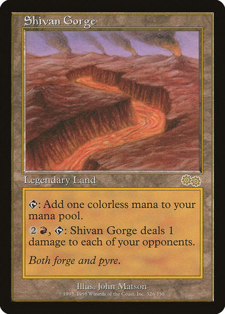 Shivan Gorge [Urza's Saga] | Exor Games Truro