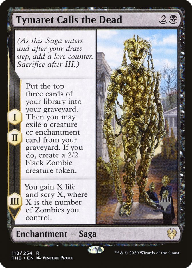 Tymaret Calls the Dead (Promo Pack) [Theros Beyond Death Promos] | Exor Games Truro