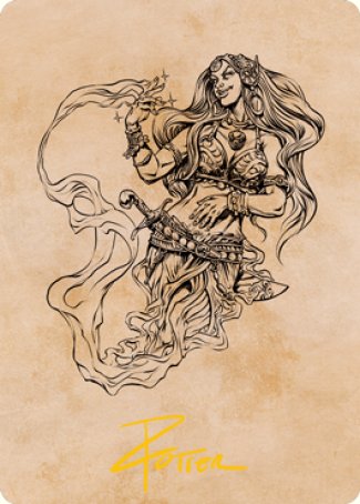 Djinni Windseer (Showcase) Art Card (Gold-Stamped Signature) [Dungeons & Dragons: Adventures in the Forgotten Realms Art Series] | Exor Games Truro