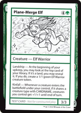 Plane-Merge Elf (2021 Edition) [Mystery Booster Playtest Cards] | Exor Games Truro