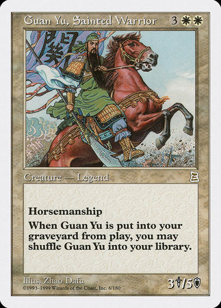 Guan Yu, Sainted Warrior [Portal Three Kingdoms] | Exor Games Truro