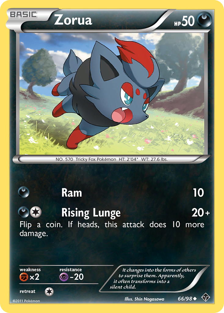 Zorua (66/98) [Black & White: Emerging Powers] | Exor Games Truro