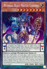 Mythical Beast Master Cerberus [EXFO-EN027] Secret Rare | Exor Games Truro