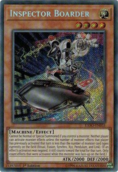 Inspector Boarder [EXFO-EN035] Secret Rare | Exor Games Truro