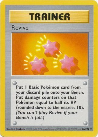 Revive (89/102) [Base Set Shadowless Unlimited] | Exor Games Truro