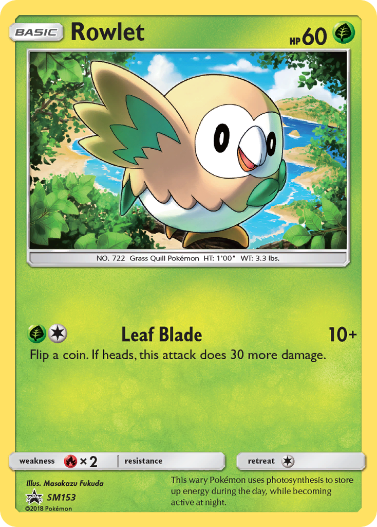 Rowlet (SM153) [Sun & Moon: Black Star Promos] | Exor Games Truro