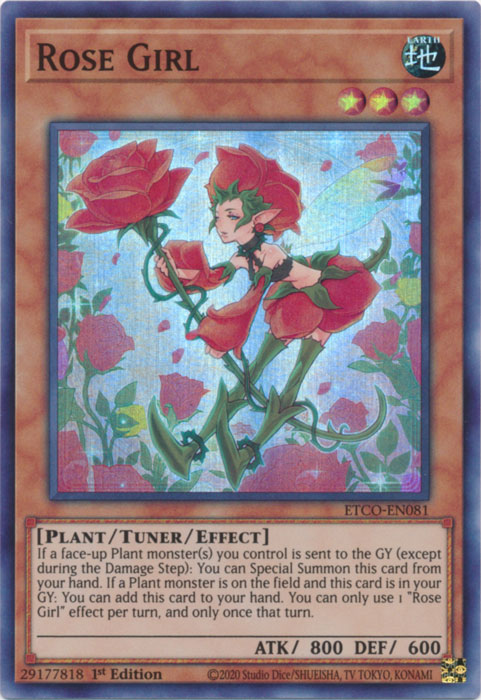 Rose Girl [ETCO-EN081] Super Rare | Exor Games Truro