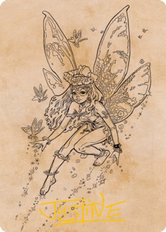 Pixie Guide (Showcase) Art Card (Gold-Stamped Signature) [Dungeons & Dragons: Adventures in the Forgotten Realms Art Series] | Exor Games Truro