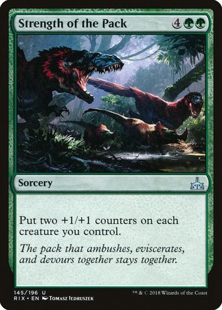 Strength of the Pack [Rivals of Ixalan] | Exor Games Truro