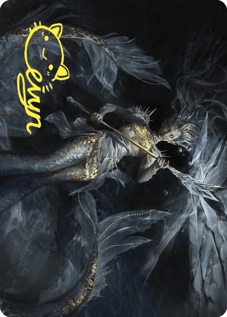 Sharae of Numbing Depths Art Card (Gold-Stamped Signature) [Wilds of Eldraine Art Series] | Exor Games Truro