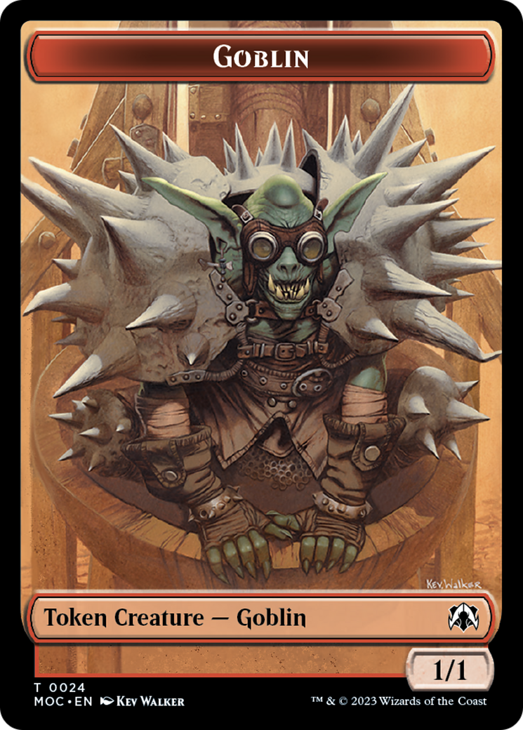 Goblin // Eldrazi Double-Sided Token [March of the Machine Commander Tokens] | Exor Games Truro