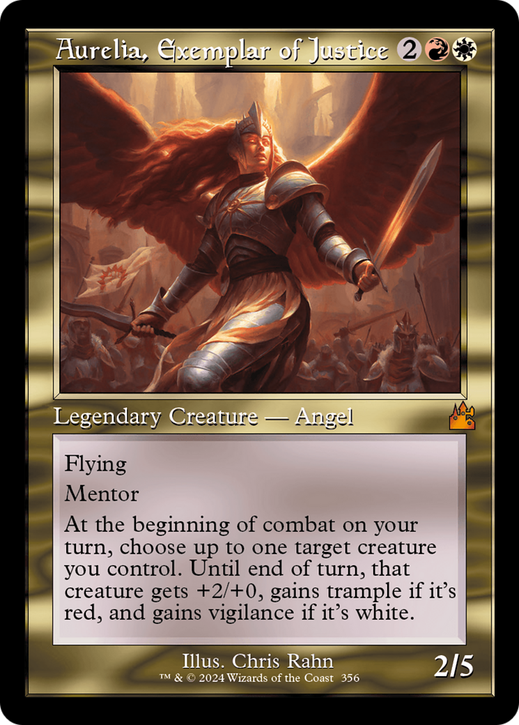 Aurelia, Exemplar of Justice (Retro) [Ravnica Remastered] | Exor Games Truro
