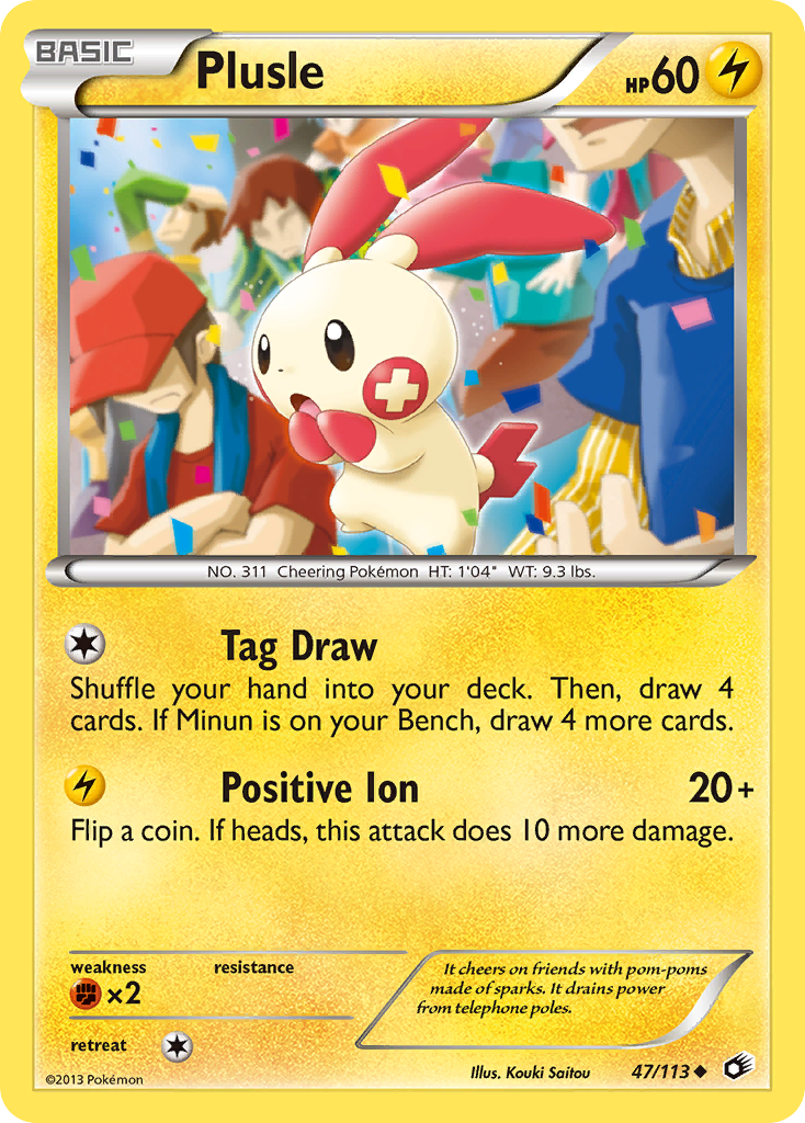 Plusle (47/113) [Black & White: Legendary Treasures] | Exor Games Truro