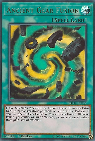 Ancient Gear Fusion [LED2-EN032] Ultra Rare | Exor Games Truro