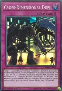 Cross-Dimensional Duel [LED2-EN033] Super Rare | Exor Games Truro