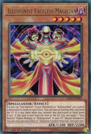 Illusionist Faceless Magician [LED2-EN002] Rare | Exor Games Truro