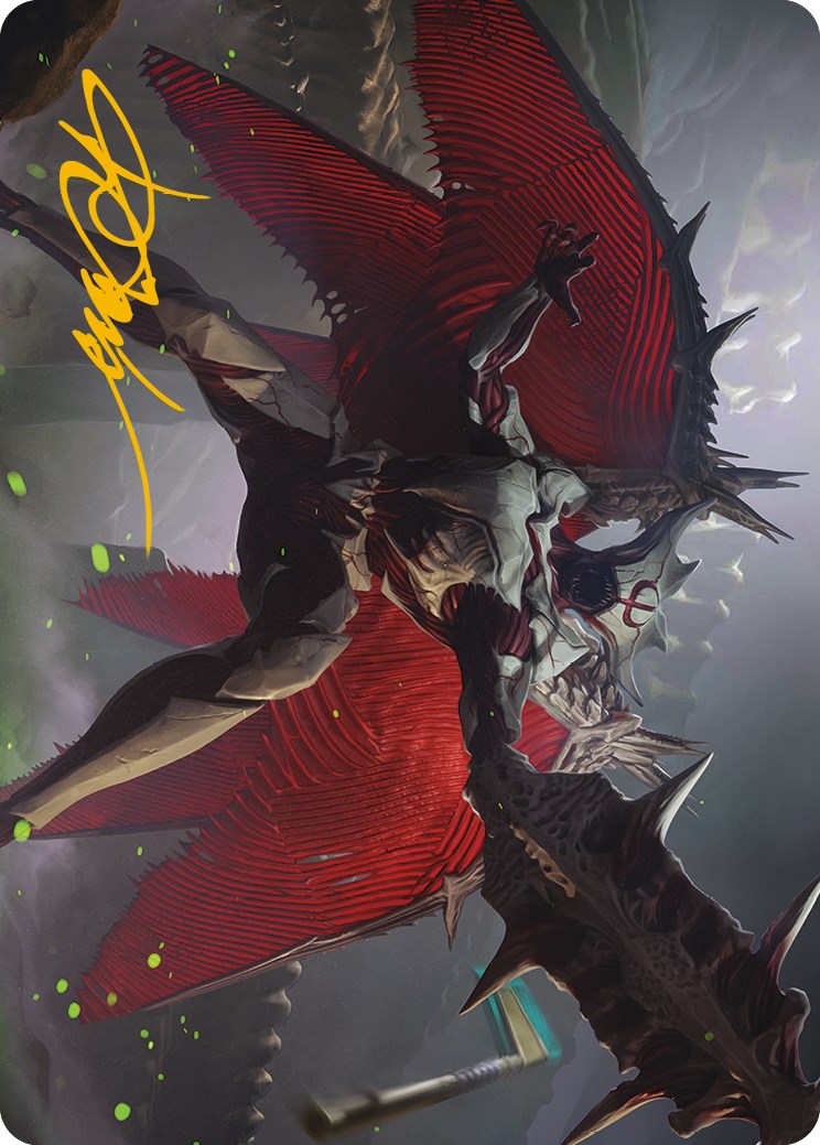 Phyrexian Vindicator Art Card (Gold-Stamped Signature) [Phyrexia: All Will Be One Art Series] | Exor Games Truro