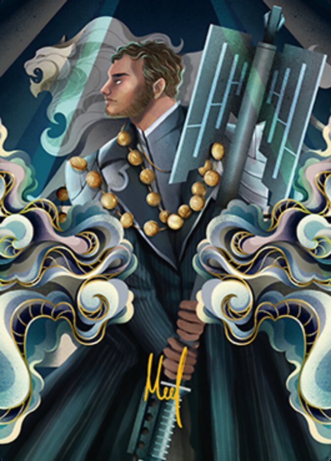 Rafiq of the Many Art Card (Gold-Stamped Signature) [Streets of New Capenna Art Series] | Exor Games Truro